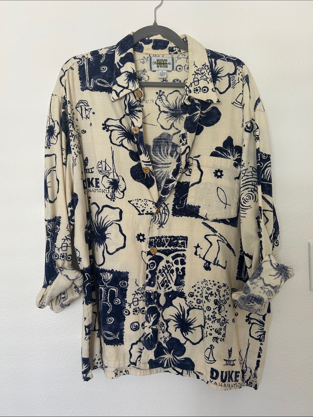 Duke Hawaiian Button Up Shirt